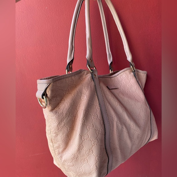 ๐ฏ Authentic Gucci Pink Guccissima Tote Bag - Picture 3 of 16
